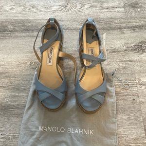 Jimmy Choo Wedges Size 39 in blue